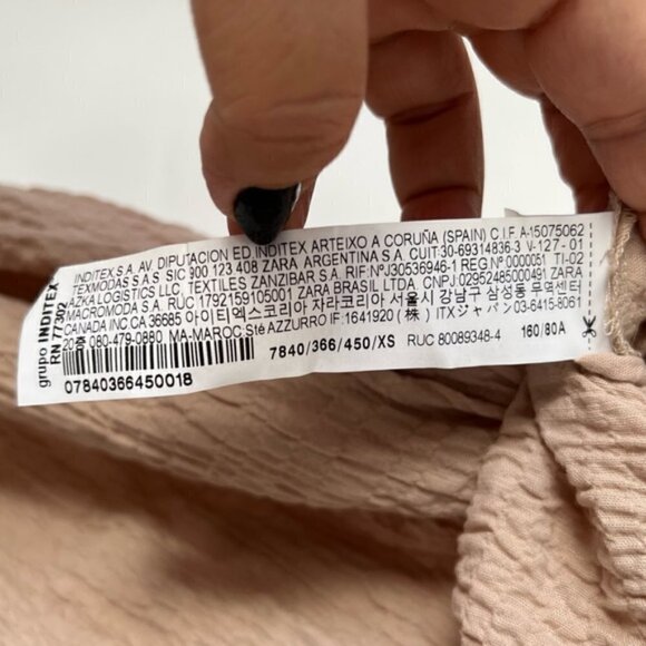 Zara, Ladies Structured Long Jumpsuit - Beige. Size: XS (US). NWT - Picture 9 of 16